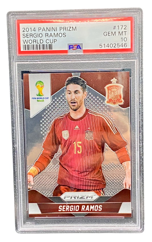 2014 Panini Prizm Sergio Ramos World Cup, PSA 10