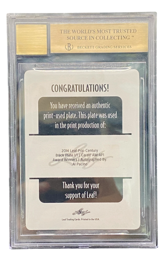 2014 Pop Century Award Winners Autograph Al Pacino One of One BGS 9.5