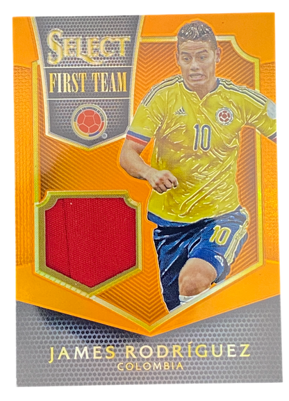 2015-16 Panini Select First Team Swatches Prizm Patch James Rodriguez /149