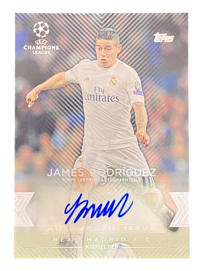 2015-16 Topps UEFA Champions League Showcase Autographs James Rodriguez