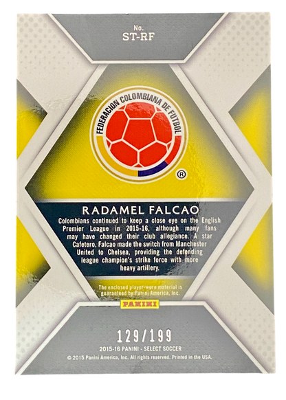 2015-16 Panini Select Soccer, Patch Radamel Falcao, 129/199