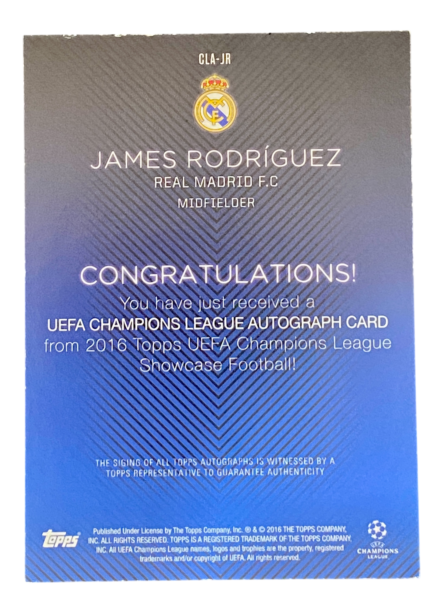 2015-16 Topps UEFA Champions League Showcase Autographs James Rodriguez