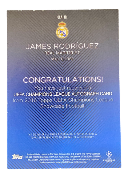 2015-16 Topps UEFA Champions League Showcase Autographs James Rodriguez