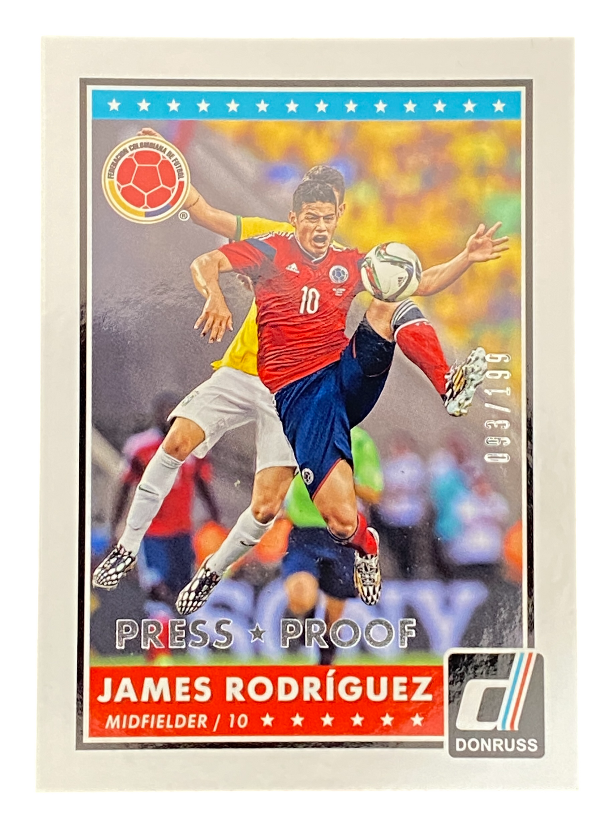 2015 Panini Donruss James Rodriguez Press Proof Silver 093/199