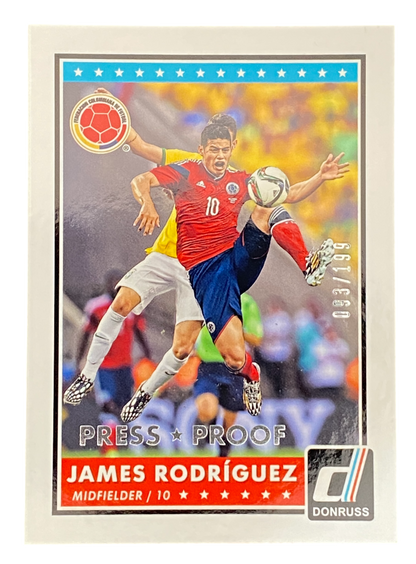 2015 Panini Donruss James Rodriguez Press Proof Silver 093/199