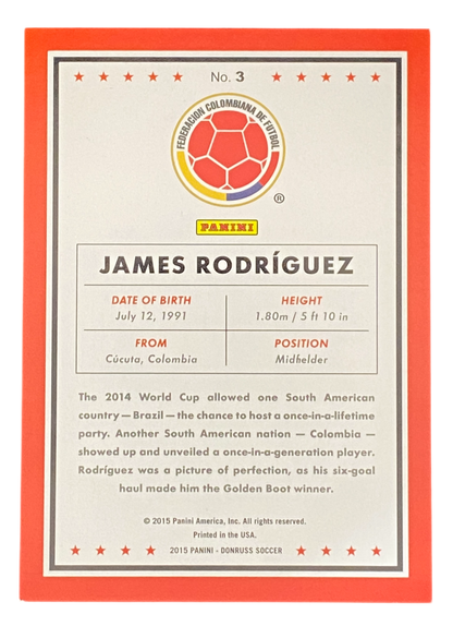 2015 Panini Donruss James Rodriguez Press Proof Silver 093/199