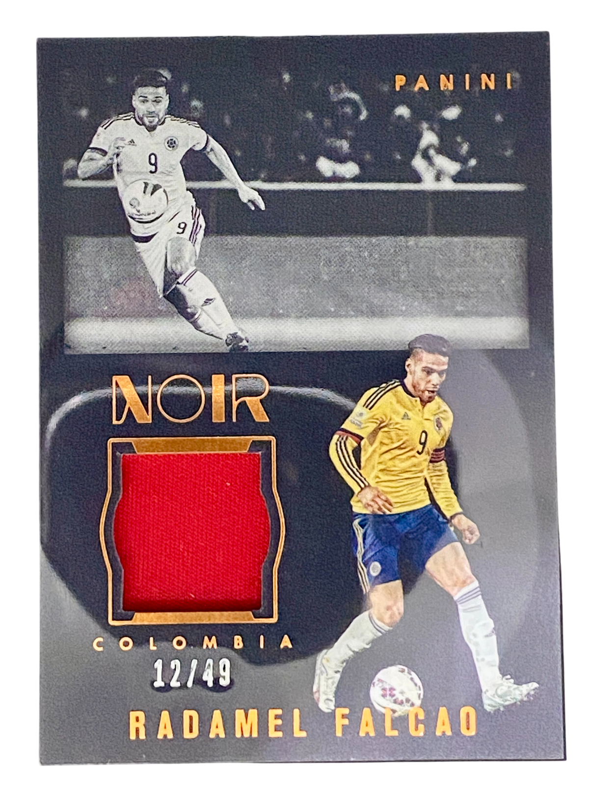 2016-17 Panini Noir Acetate Relics Bronze, Radamel Falcao, 12/49