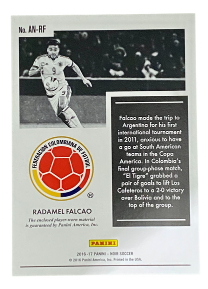 2016-17 Panini Noir Acetate Relics Bronze, Radamel Falcao, 12/49