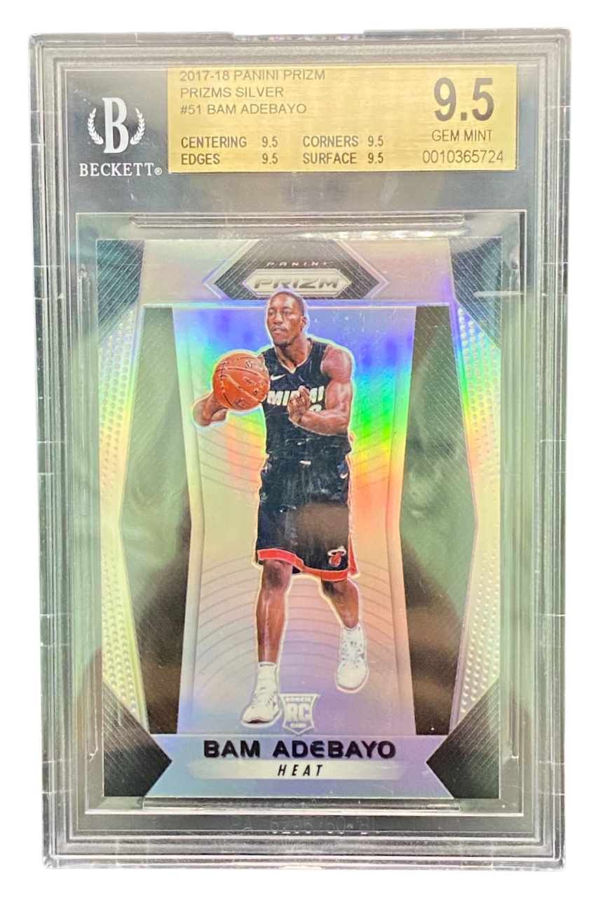 2017-18 Panini Prizm Prizms Silver Bam Adebayo BGS 9.5