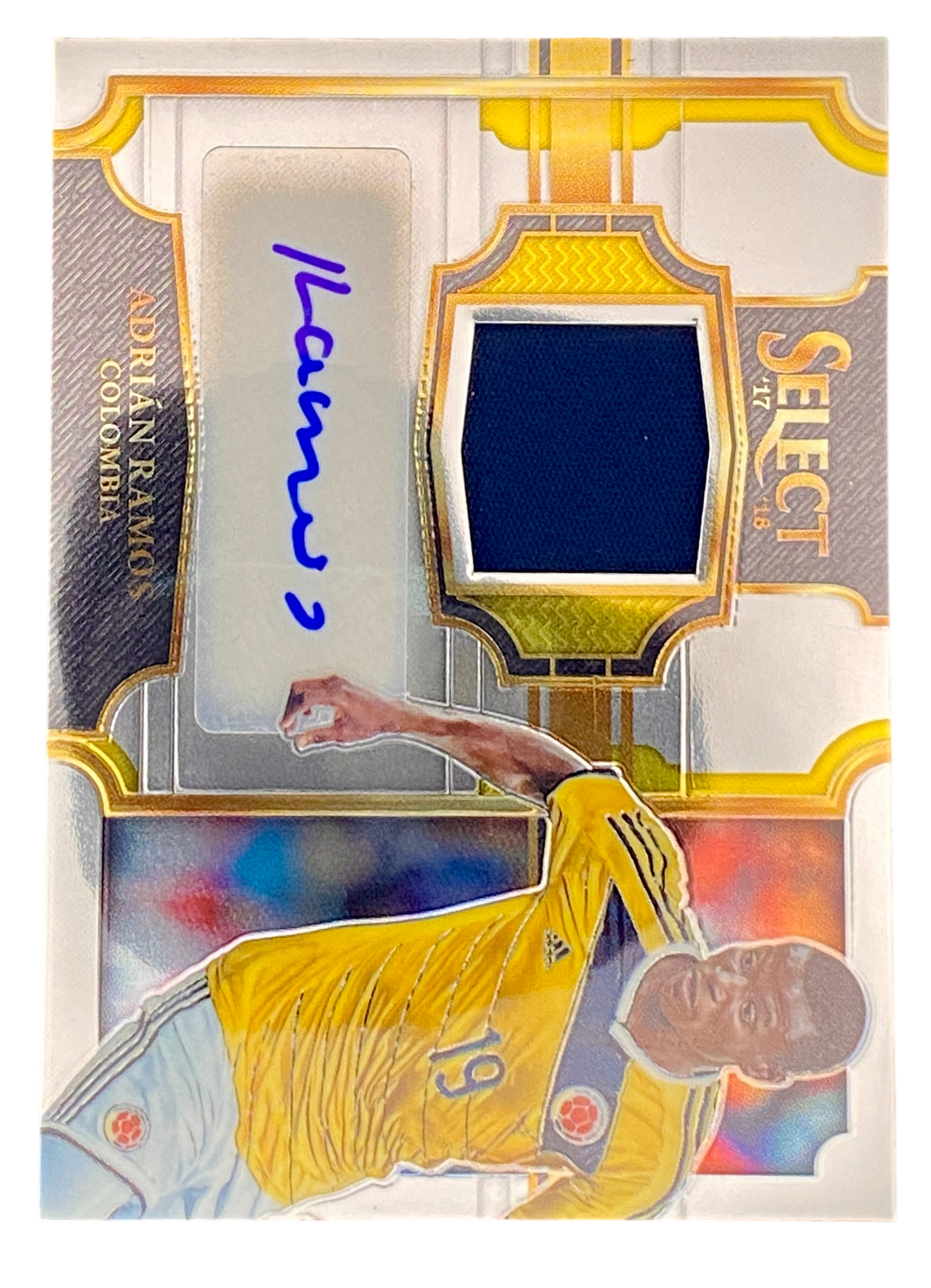 2017-18 Panini Select Soccer, Adrián Ramos, Autograph, 249/299, Player Worn Patch