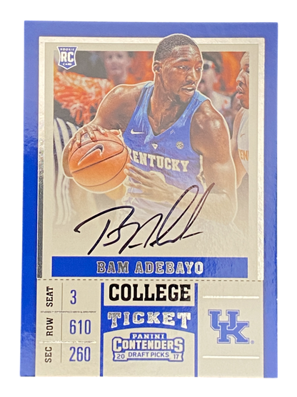 2017 Panini Contenders Draft Picks Bam Adebayo RC Autograph