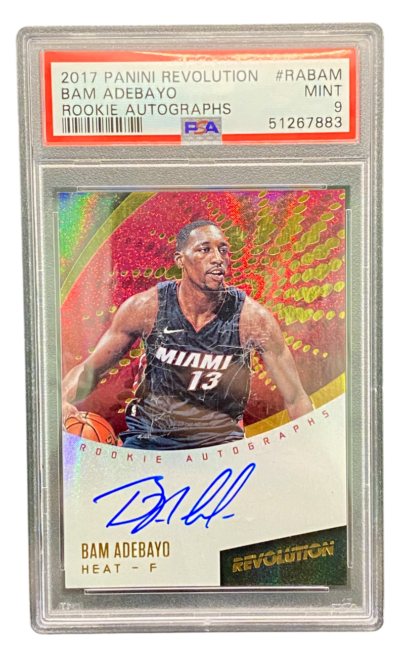 2017 Panini Revolution Bam Adebayo Rookie Autographs PSA 9