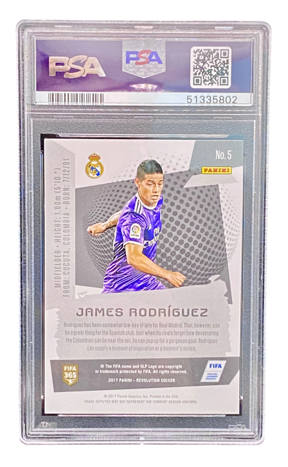 2017 Panini Revolution James Rodriguez, PSA 9