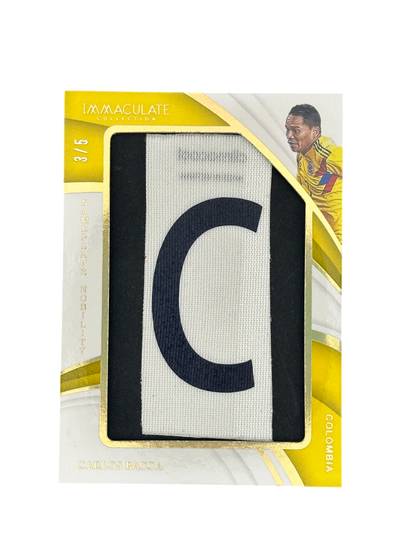 2018-19 Panini Immaculate Nameplate Nobility Carlos Bacca, Player worn Patch, 3-5