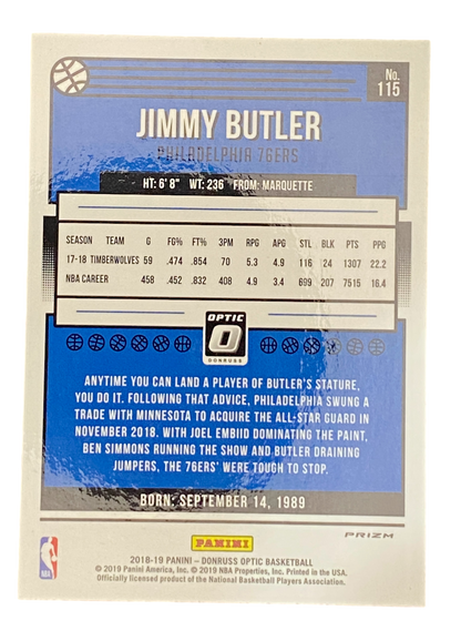 2018-19 Panini Donruss Optic Jimmy Butler