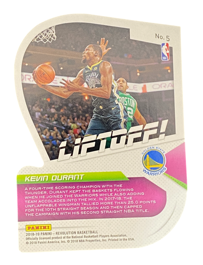 2018-19 Panini Revolution Liftoff, Kevin Durant, Dye Cut