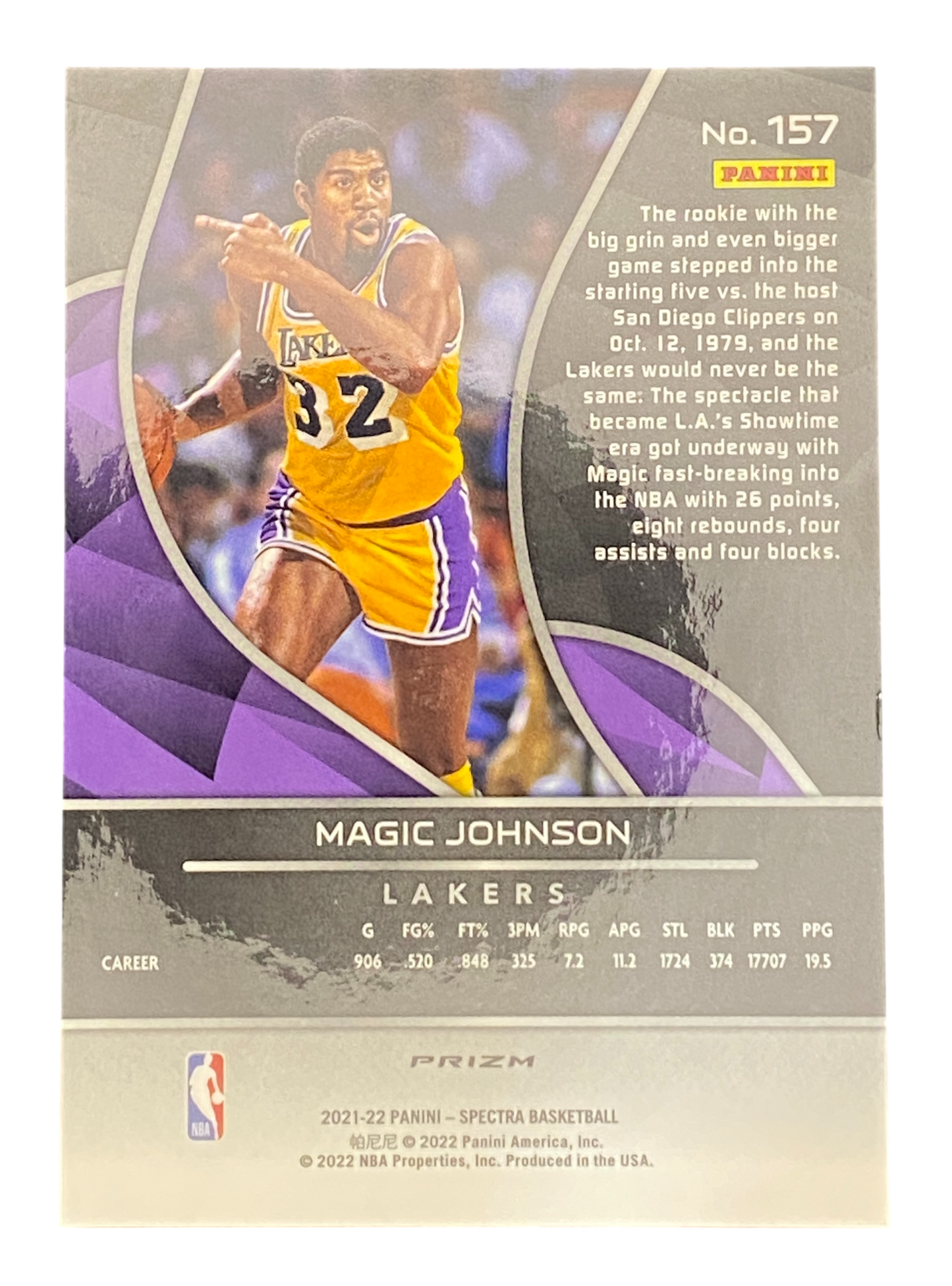 2018-19 Panini Spectra, Magic Johnson