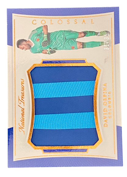 2018 Panini National Treasures David Ospina, 31/35, Match Worn Patch