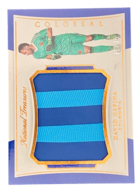 2018 Panini National Treasures David Ospina, 31/35, Match Worn Patch