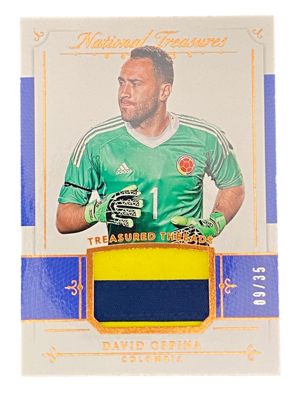 2018 Panini National Treasures, David Ospina, 09/35, Match Worn Patch