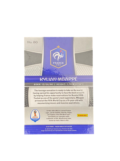 2018 Panini Prizm World Cup Russia Kylian Mbappe