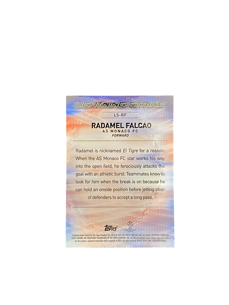 2018, Topps Chrome, Radamel Falcao, Monaco