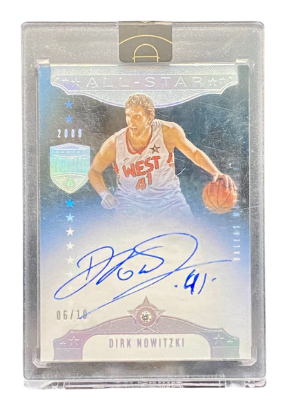 2019-20 Panini Eminence Basketball Dirk Nowitzki Autograph, 6/10