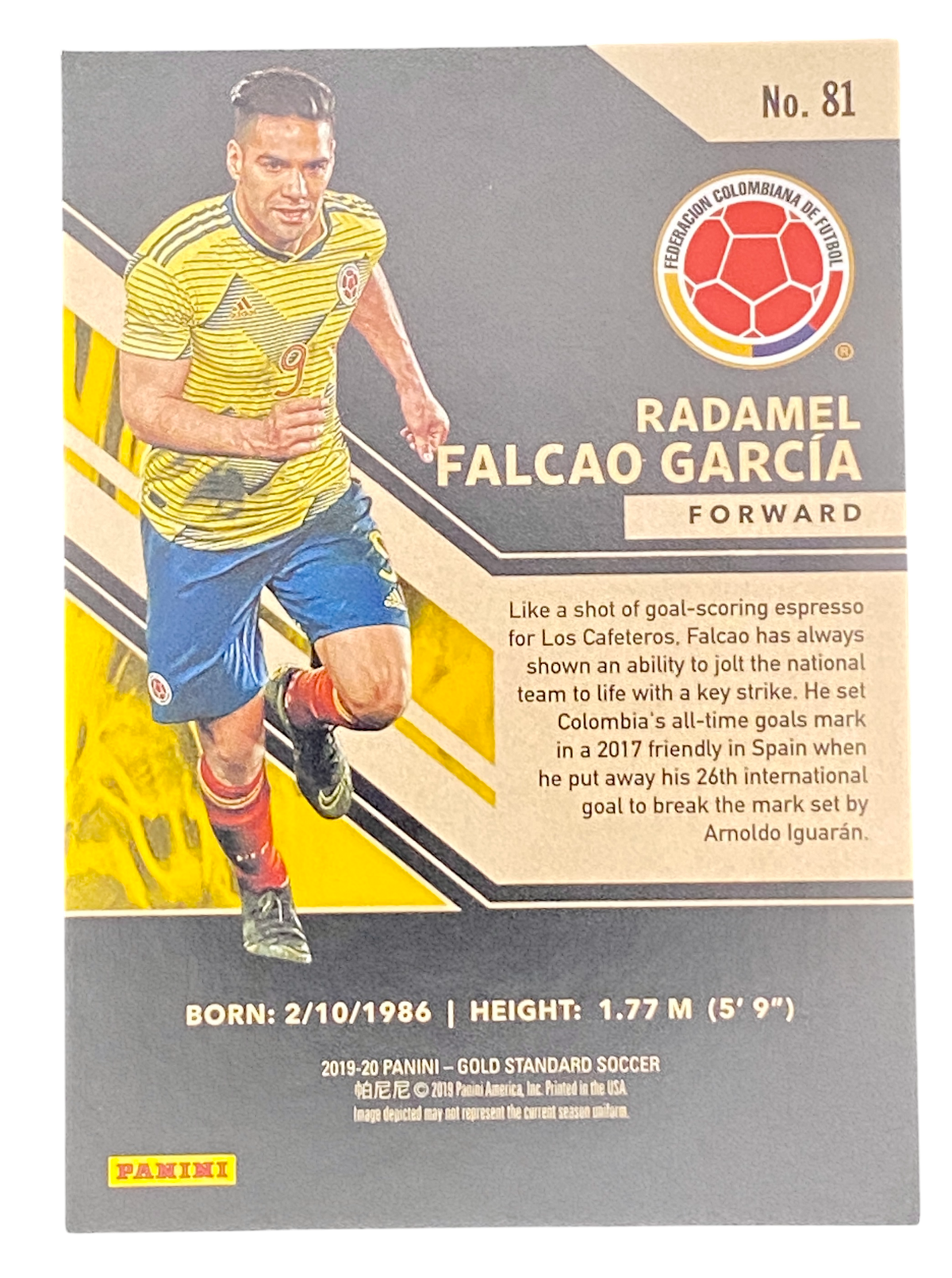 2019-20 Panini Gold Standard, Radamel Falcao,63/79