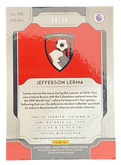 2019-20 Panini Prizm Premier League Jefferson Lerma 18/20