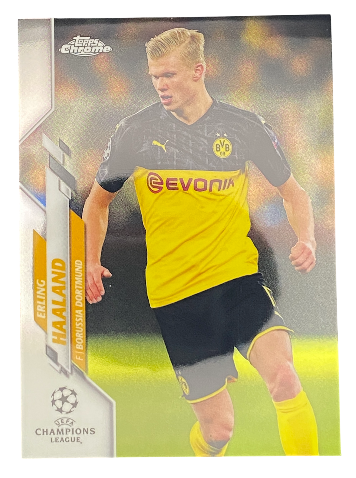 2019 Topps Chrome UCL Erling Haaland, Borussia Dortmund