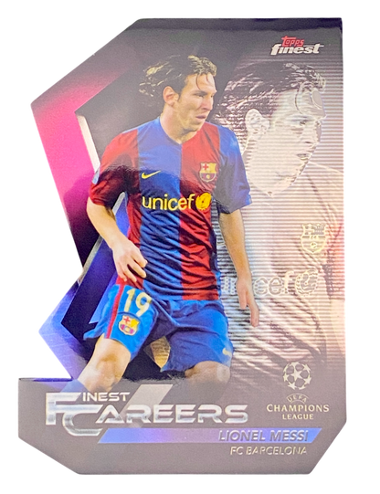 2019 Topps Finest Lionel Messi Finest Careers Die Cut