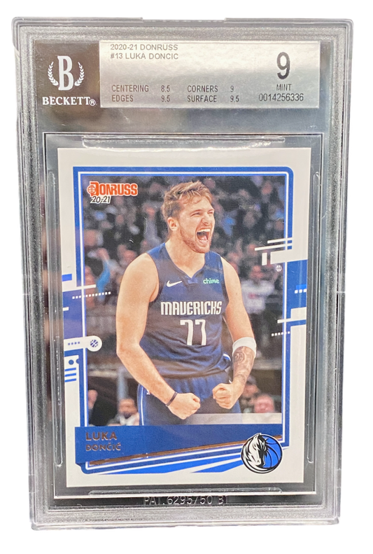 2020 Panini Donruss Luka Doncic Beckett 9
