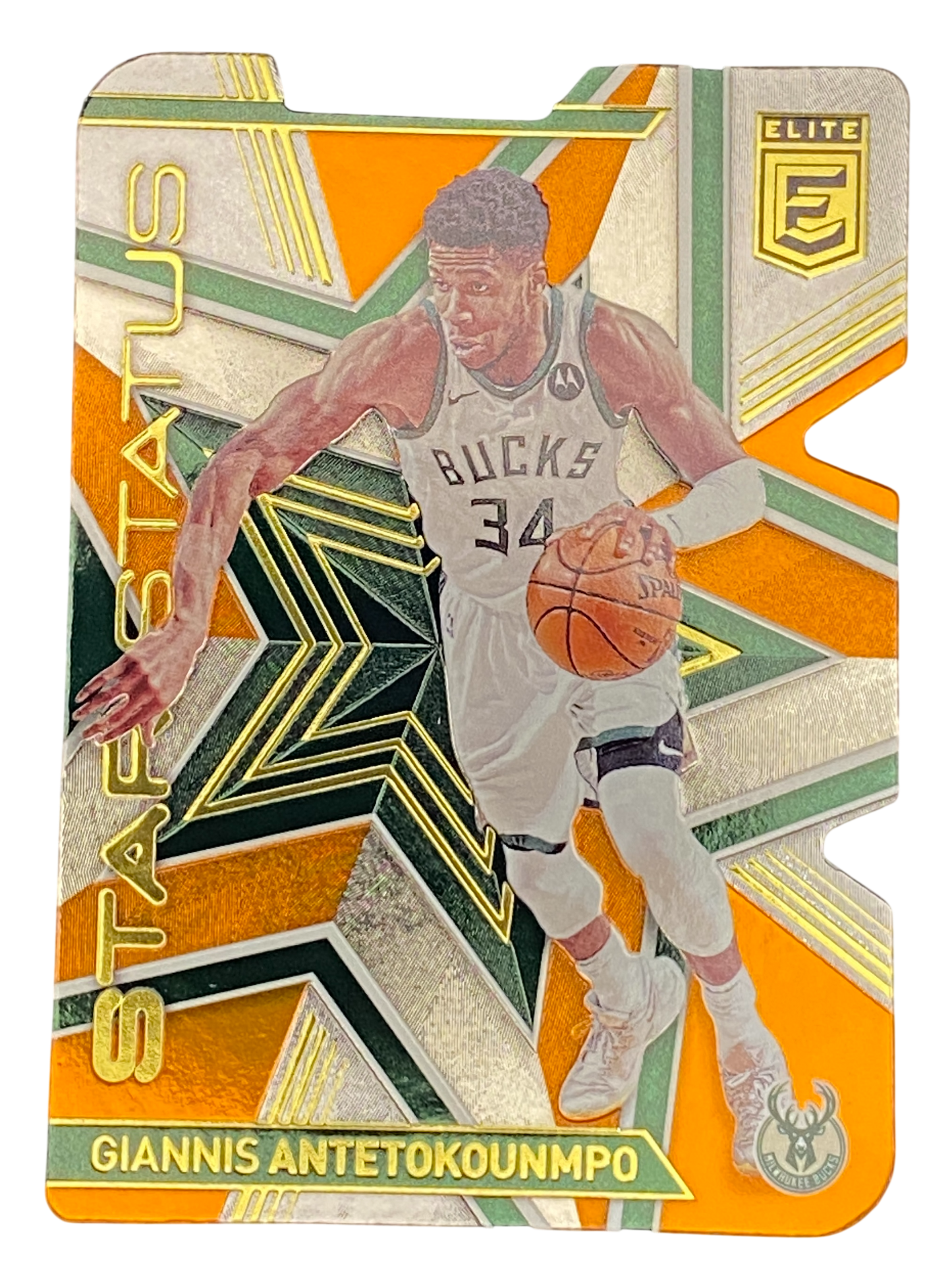 2021-22 Panini Donruss Elite Giannis Antetokounmpo, Dye Cut