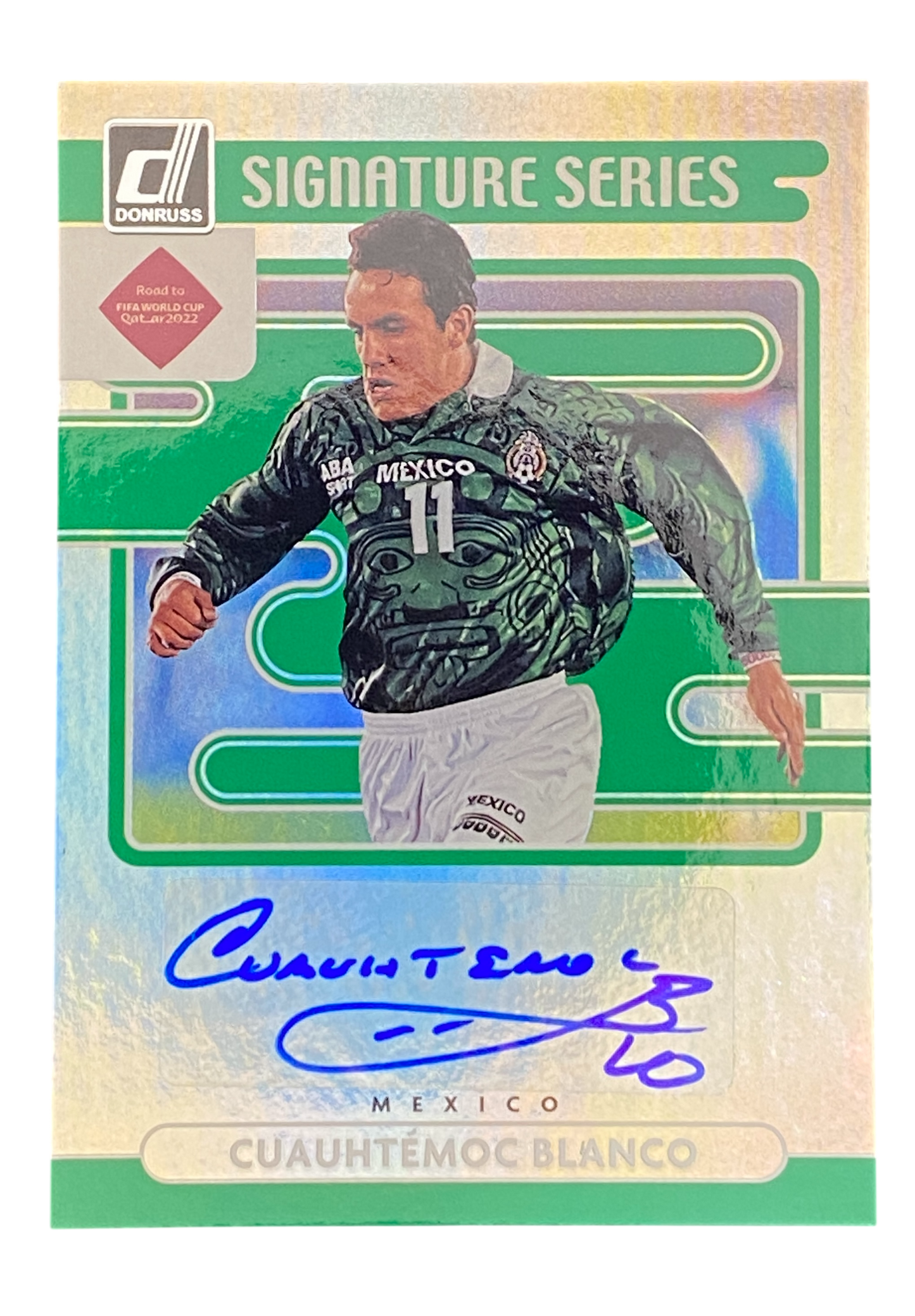 2021-22 Panini Donruss Road to Qatar, Cuahtémoc Blanco, Autograph