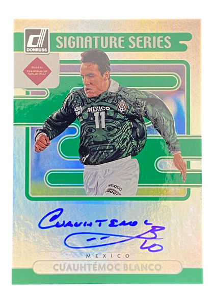 2021-22 Panini Donruss Road to Qatar, Cuahtémoc Blanco, Autograph