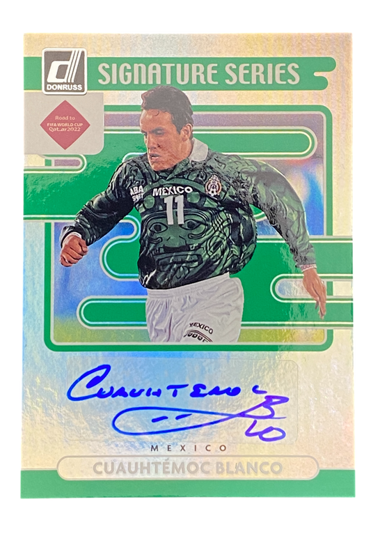 2021-22 Panini Donruss Road to Qatar, Cuahtémoc Blanco, Autograph