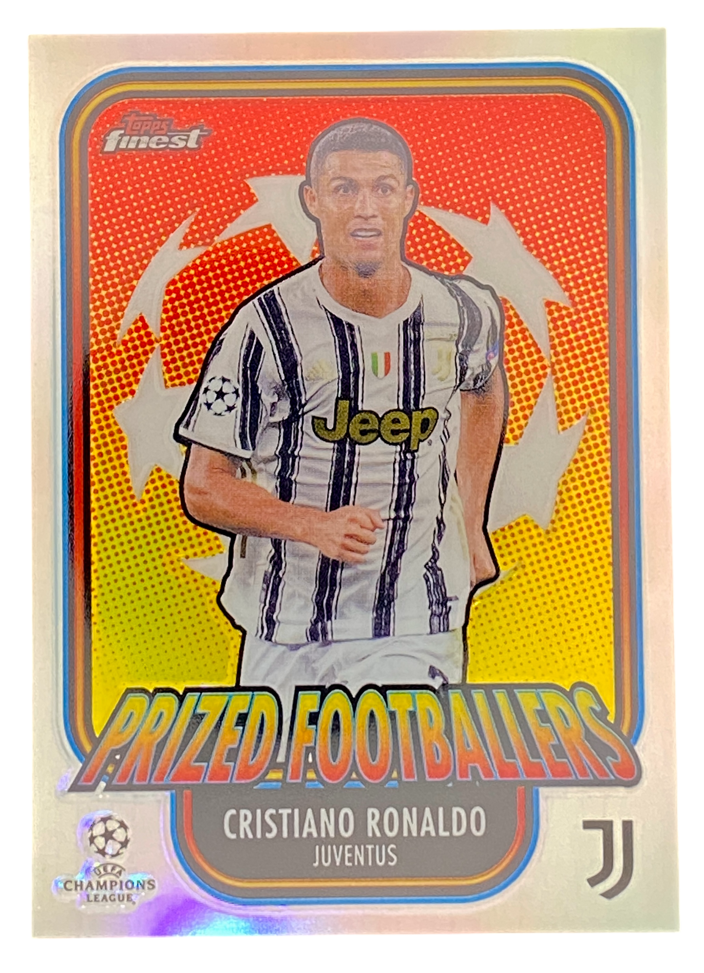 2021 Topps Finest, Prized Footballers, Cristiano Ronaldo, Juventus