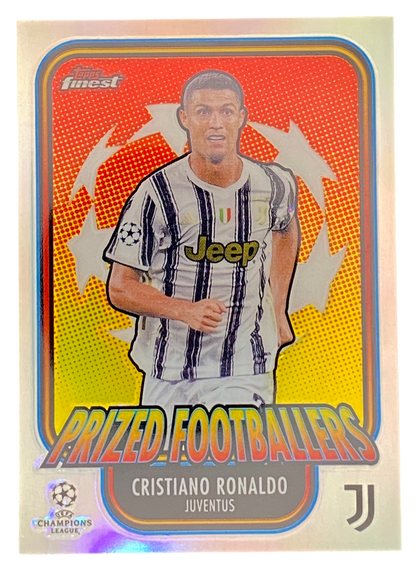 2021 Topps Finest, Prized Footballers, Cristiano Ronaldo, Juventus