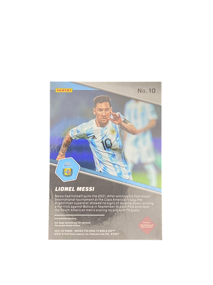 2021 Panini Mosaic FIFA Road To the World Cup Lionel Messi Breakaway