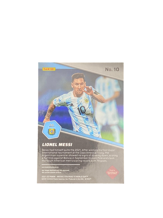 2021 Panini Mosaic FIFA Road To the World Cup Lionel Messi Breakaway