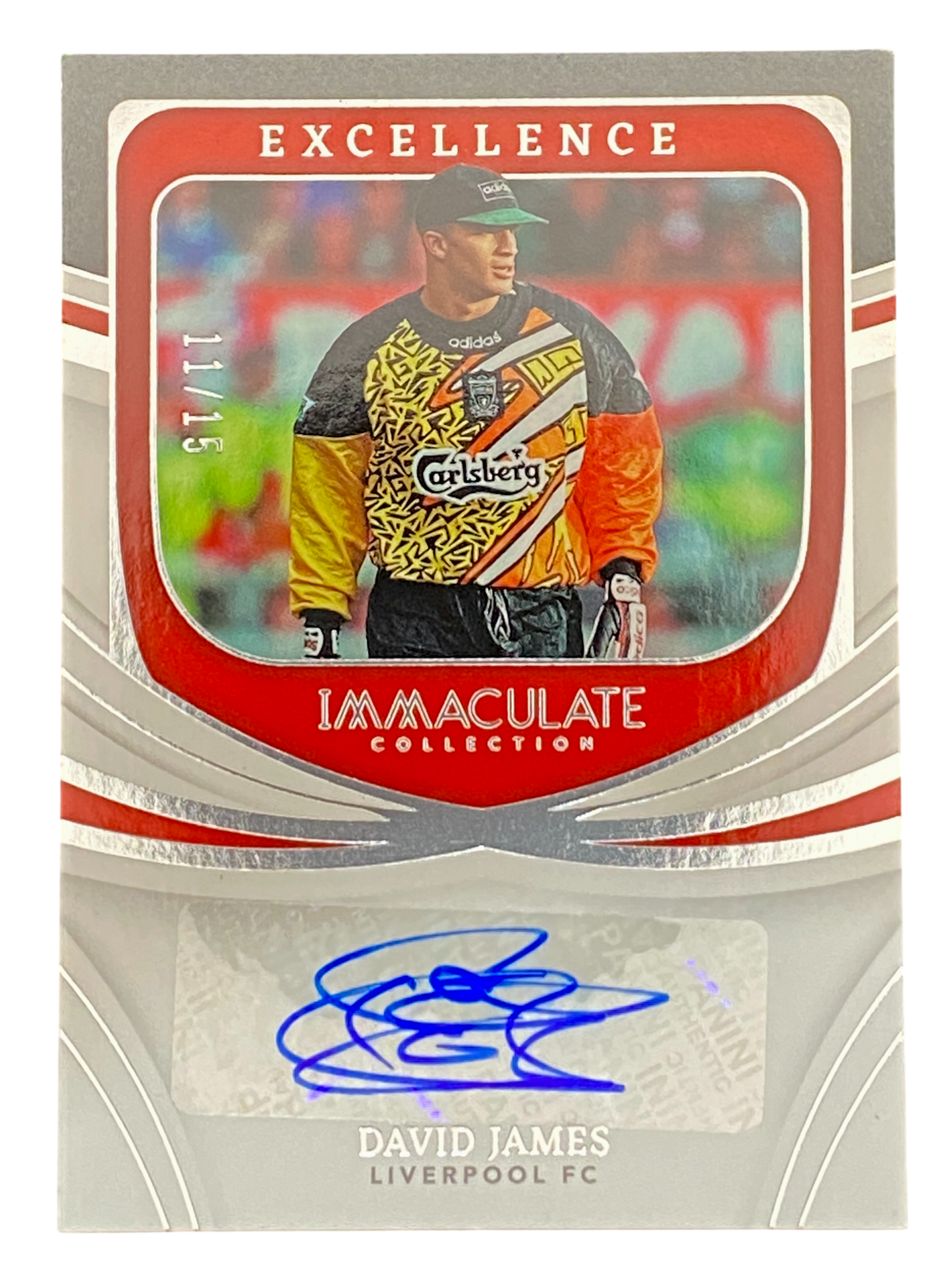 2022-23 Panini Immaculate David James auto 11/75