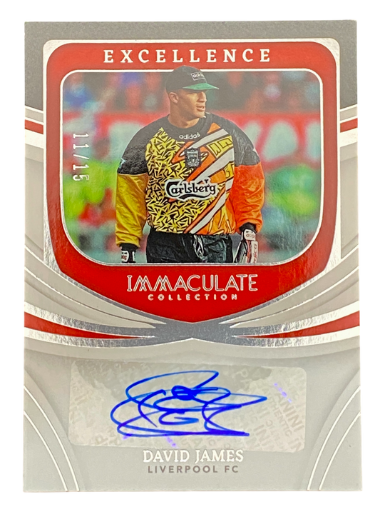 2022-23 Panini Immaculate David James auto 11/75
