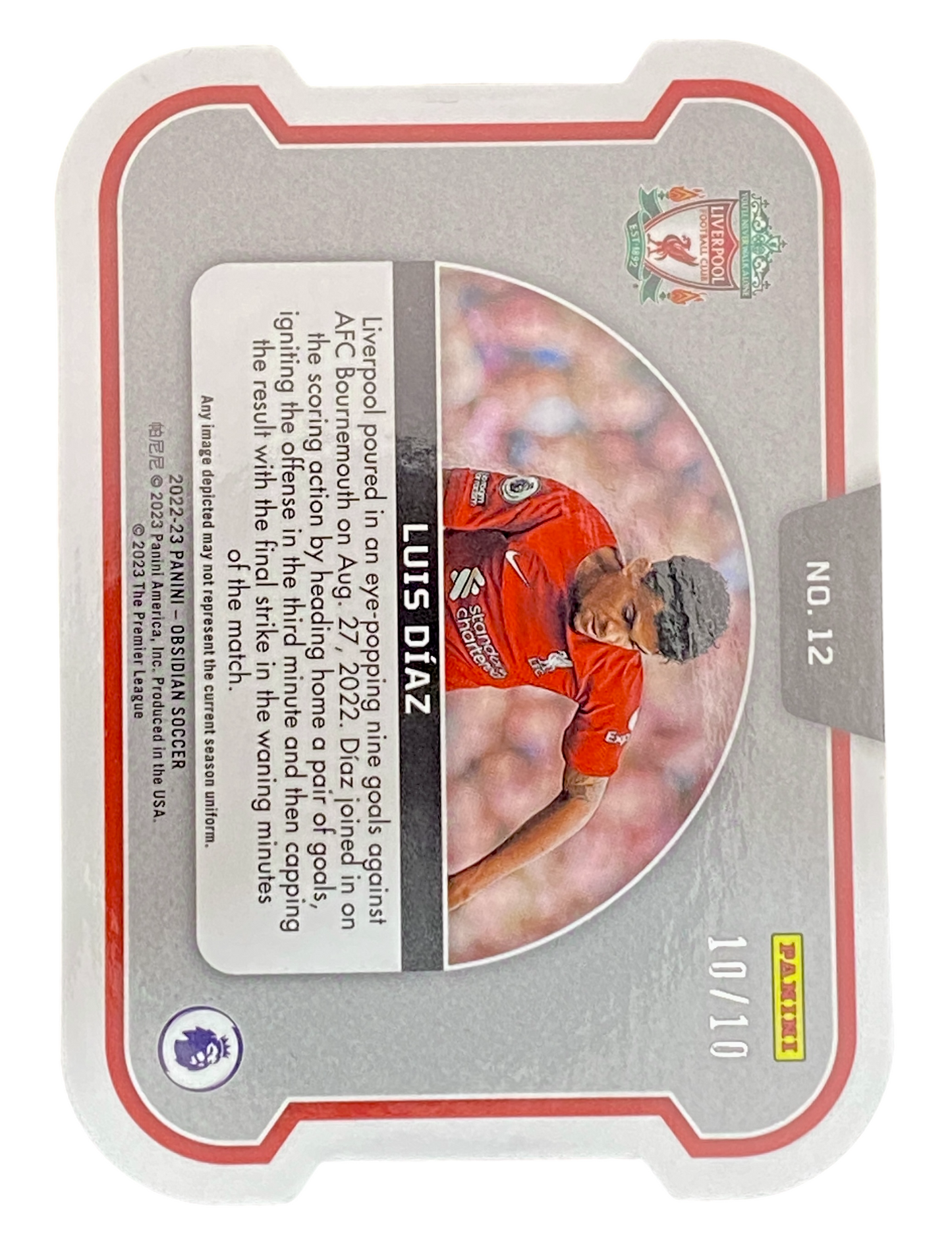 2022-23 Panini Obsidian Equinox Luis Díaz 10/10