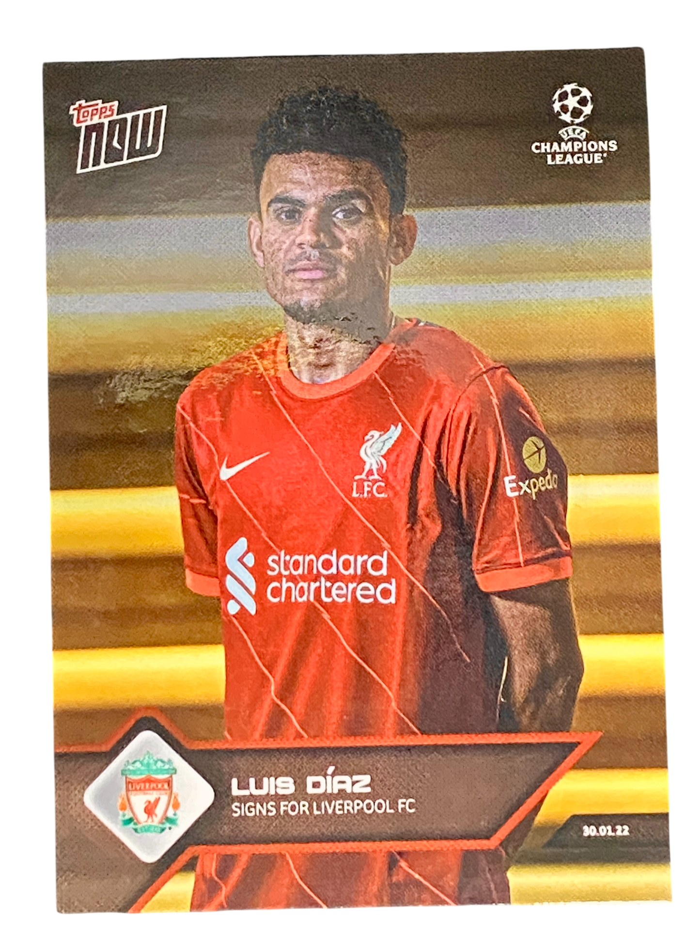 2022 Topps Now Luis Díaz Signs for Liverpool FC