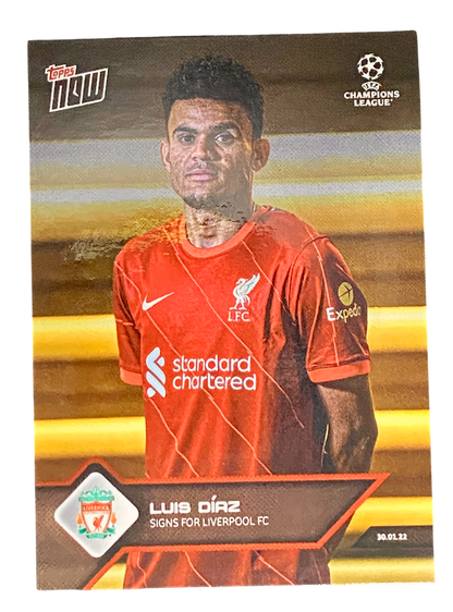 2022 Topps Now Luis Díaz Signs for Liverpool FC