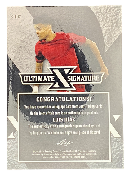 2022 Leaf Ultimate Soccer Luis Diaz Autograph 8/8
