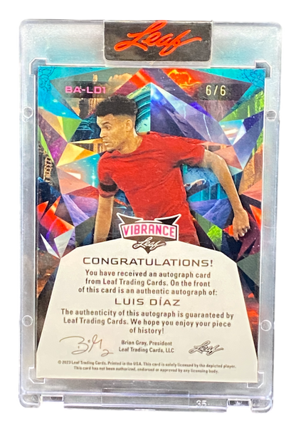 2022 Leaf Vibrance Luis Diaz Autograph 6/6