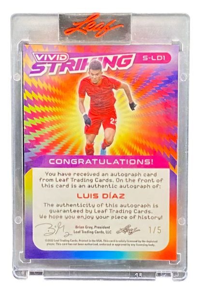 2022 Leaf Vivid Luis Diaz Autograph 1/5