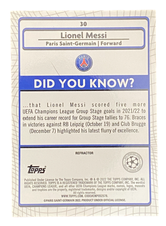 2022 Topps Merlín Lionel Messi