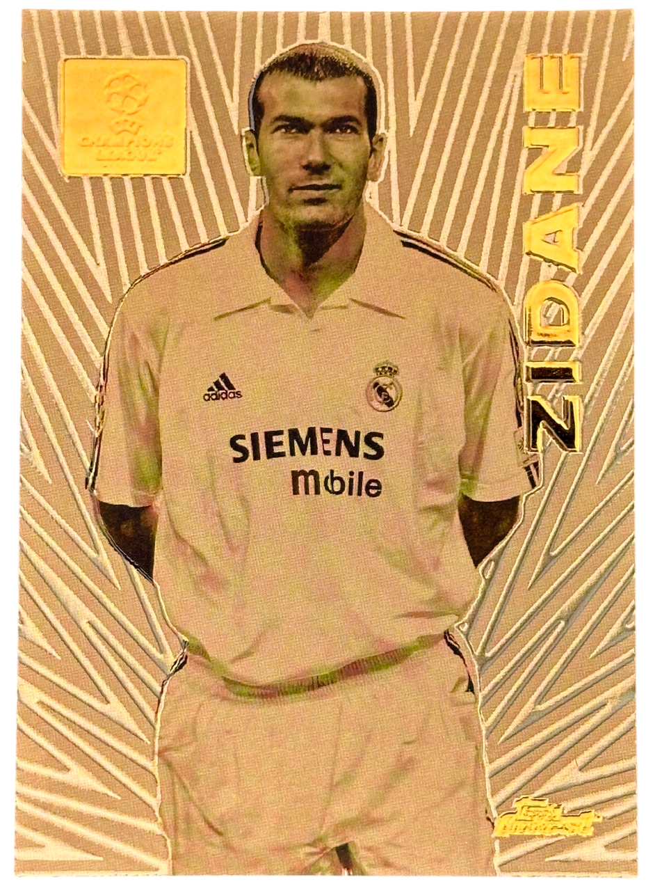 2023-24 Topps Finest UEFA Club Competitions Idols Bronze Zinedine Zidane